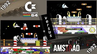 Commodore 64 vs Amstrad CPC  8 games from 1992 [upl. by Chong939]