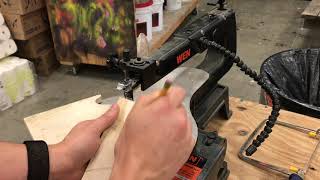 Broadway Safety 20 Scroll Saw Safety Video [upl. by Alurd]