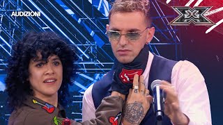 Achille Lauro prova lo strumento misterioso di Jaqueline Branciforte  X FACTOR 2024 AUDIZIONI [upl. by Amaso]