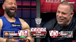 Eric Persson Tries Talking Daniel Negreanu Into Folding a FULL HOUSE [upl. by Shandie518]