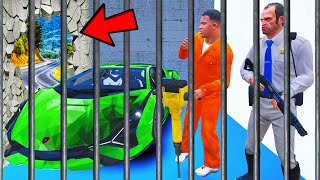 Franklin Found Secret Way To Escape The Biggest Prison In GTA 5  SHINCHAN and CHOP [upl. by Lahcar]