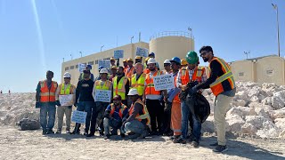 Beach cleanup activity with Owais Raza in Qatar  Volunteering to keep Beach Clean  Pizza Party [upl. by Catlaina]