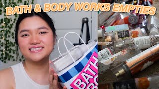 HUGE BATH amp BODY WORKS EMPTIES [upl. by Tezil288]