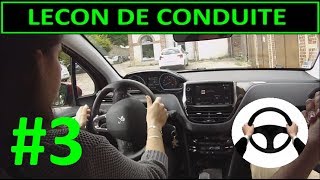 Leçon de conduite 3 PREMIERE Leçon  Utilisation du VOLANT [upl. by Terrel]