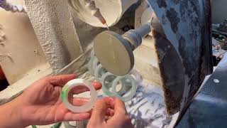 jadeite jade bangle work in process [upl. by Aivatnohs780]