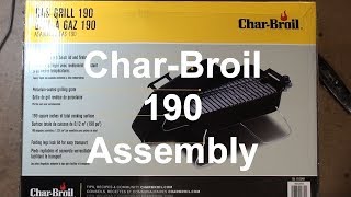 Char Broil 190 Portable Grill Assembly [upl. by Gauntlett535]