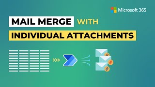 Power Automate Mail Merge with Individual Attachments  Send Mails with Separate Files [upl. by Evin]