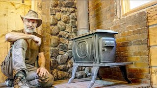 Installing a New Wood Stove in my Off Grid Wood Carving and Archery Workshop [upl. by Lertsek]