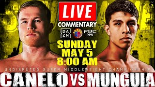 🔴LIVE Canelo Alvarez vs Jaime Munguia Boxing Commentary Undisputed Super Middleweight Championship [upl. by Drofla424]