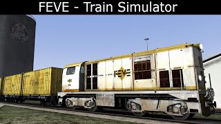 FEVE Ancho métrico  Train Simulator Classic [upl. by Ahsimrac]