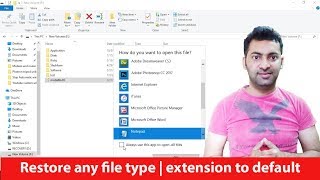 How to restore your default file format and icons in original state [upl. by Egief]