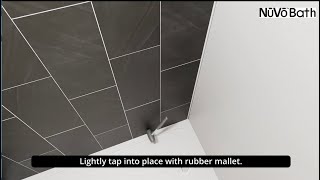 ThermaGlass  Nuvo Vertical Shower Wall Installation Instructions [upl. by Aikemot880]