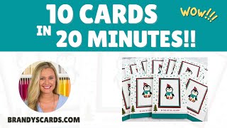 🔴 Mass Produce Cards To Save Time  10 Cards in 20 Min [upl. by Zackariah49]