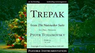 Trepak from quotThe Nutcrackerquot arr flexible instrumentation Score Video [upl. by Hackney]