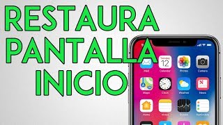 Cómo restaurar la pantalla de inicio de tu iPhone [upl. by Whiney]