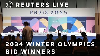 LIVE 2034 Winter Olympic Games bid winners Utah City hold press conference [upl. by Nitsug671]