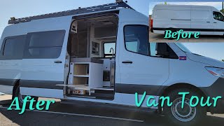 Van Tour Our Most Popular Open Layout vanbuild campervan sprinter [upl. by Margarida]