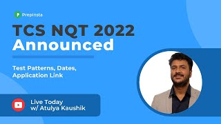 TCS NQT 2022 Announced [upl. by Ahsietal]