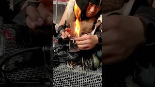 Leather Shoe Making shorts diy leathercraft leather shoes viral shortsfeed diycrafts [upl. by Eanore]