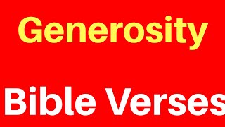 10 Bible Verses On Generosity [upl. by Tine]