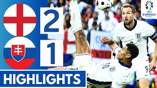 Englands Epic Comeback Stunning Victory Over Slovakia in Extra Time  Highlights  Euro 2024 [upl. by Eremihc]