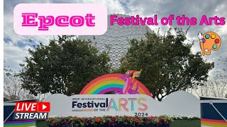 🔴 Live Epcots Festival of the Arts First Day  Walt Disney World 1122024 [upl. by Grose984]