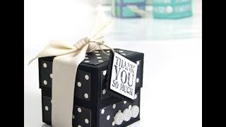 Lidded Cube Box Tutorial by Stampin Up UK Independent Demonstrator Pootles [upl. by Hollah88]