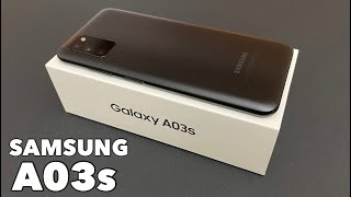 Unboxing SAMSUNG Galaxy A03s  Black [upl. by Falda]