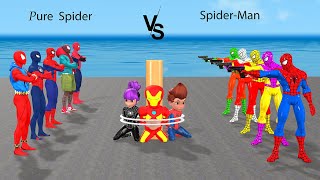 SpiderMan Teams Up with Batman to Take Down Iron Man GAME GTA 5 superhero  Siêu nhân nhện [upl. by Eilema]