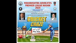 Maharashtra Advocates Premier League Nashik  SMBT COLLEGE GROUND DAY 3 [upl. by Akinej]