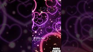 Galaxy Premium Theme Neon Hearts Animated [upl. by Reema]