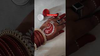 Traditional Bengali bindi Design bengalidesinehand design shots ytshorts youtubeshorts [upl. by Sirehc]