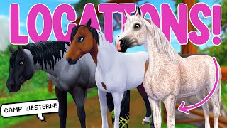 UNDER 3 MINS ALL HORSE LOCATIONS FOR CAMP WESTERN STAR STABLE [upl. by Naelopan889]