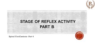 Features of Recovery stage of Spinal Cord Injury  Part B [upl. by Miguelita]