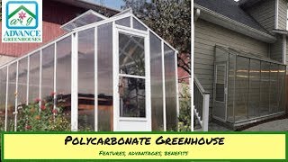 Polycarbonate Greenhouse  Features Advantages Benefits [upl. by Giorgia]