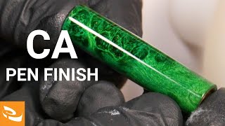 Applying a CA Finish Pen Turning Howto [upl. by Uol]