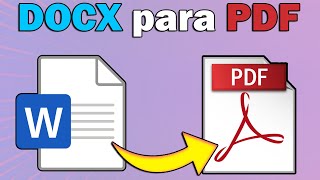 COMO SALVAR WORD DOCX PARA PDF [upl. by Gerald]