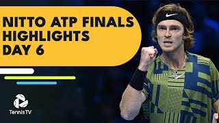 Rublev Takes On Tsitsipas Djokovic Faces Medvedev  Nitto ATP Finals 2022 Highlights Day 6 [upl. by Swithin482]