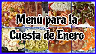 Menú Para La Cuesta De Enero Comidas Económicas compilación de recetas viral parati fypシ [upl. by Amling]