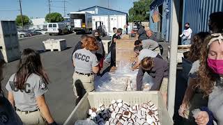 AmeriCorps NCCC Traditional Corps Supports the Emergency Food Bank in Stockton CA [upl. by Aivatnuhs]