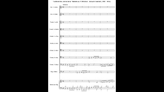 JUBILATE DEO OMNIS TERRA C56 by Giovanni Gabrieli Audio  Full score [upl. by Ellehcer]