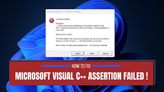 microsoft visual c runtime library assertion failed [upl. by Poole]