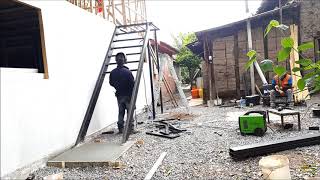 CONSTRUCCION DE ESCALERA EXTERIOR TIMELAPSE [upl. by Fifi]