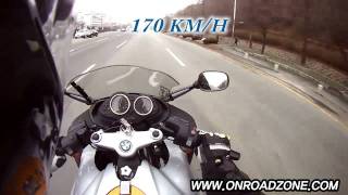 BMW R1100S 0100kmh  0180kmh DriftHD video [upl. by Aicil]