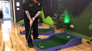 9 Hole One Par Miniature Golf Course at PuttRRound Mini Golf amp Putt Arcade [upl. by Yeloc]