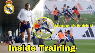 WE ARE BACK🔥Kylian Mbappe amp Endrick Dazzle at Real Madrid Training  Skills amp Drills  Madrid news [upl. by Airotkciv]