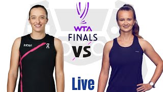 Iga Swiatek vs Barbora Krejčíková  WTA Finals Riyadh 2024 Live [upl. by Olag]