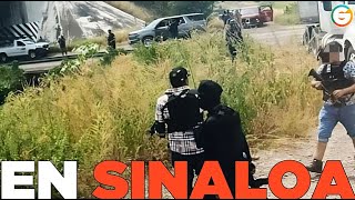 Enfrentamientos entre La Mayiza  Chapiza y Militares en Culiacán Sinaloa [upl. by Onimod]