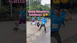 😍🙌🏻Calisthenics in Nashik Marathon 2024 ganapti vibes [upl. by Ahsahtan]