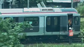 【又有Q車試車】東涌線 CAFTrain V603V803 欣澳至東涌觀塘線 QTrain A759A760 在小蠔灣車廠試車 [upl. by Rhianon369]